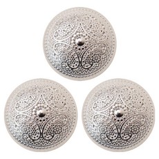 동대문단추왕 고급 금장 에스닉 단추 13mm, 은반광, 3개