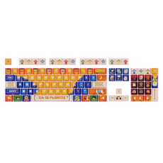 C.E.dot Abarotesbe Mictlan 熱昇華 PBT 鍵帽組, 鍵帽, 單一商品, 混色