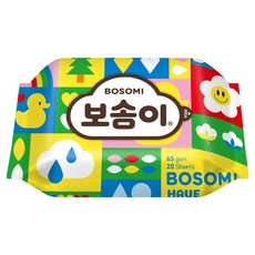 보솜이 펀앤플레이 아기 물티슈 휴대형, 65g, 20매, 1개
