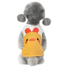 狗狗愛與友情無袖T恤, 1個, 黃色