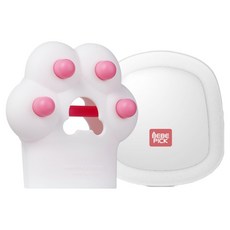 BEBE PICK 幼兒用可調節軟式熊掌造型矽膠手套固齒器 第3階段+收納盒, 雪兔, 1個, 案件