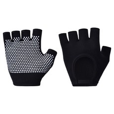 Twogramplus 防滑瑜珈手套 雙手穿戴組, 1套, 01 黑色