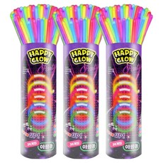 Happy Glow 夜光棒 30入, 隨機出貨, 3個
