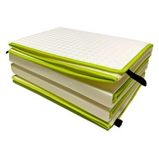 JANI CAMPING 奶油地墊 + 鍛造營釘包 + 收納袋套組, 萊姆綠邊