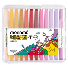 monAmi Name Pen T 24色套裝, 1套, 混合色