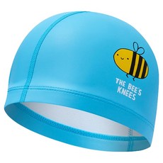 Rally Sports 兒童運動聚氨酯塗層設計款泳帽 PRKC919, 天藍色, 1個