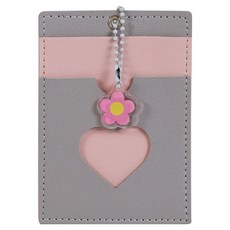 V-Rose 口袋型出入證交通卡身分證卡夾, 1個, 灰色