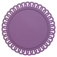 O'homage Fleur 35 矽膠餐墊, 1人(350 x 350 mm), 梅紫色, 1個