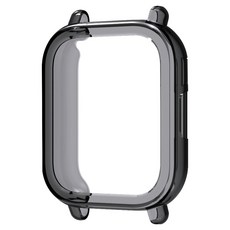 SPACE SHIELD 紅米手錶 5 Active 相容 TPU 防撞保護殼, 黑色, 1個