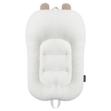 Manito Pet 寵物推車內墊 枕頭一體式 靠背兩用坐墊, 泰迪絨毛小狗 奶油色, 1個