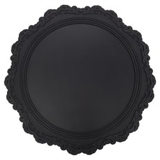 O'homage French35 矽膠單人餐墊, 350 x 350 mm, 1個, 9 黑色