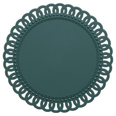 O'homage Fleur 35 矽膠餐墊, 1人份(350 x 350 mm), 綠色, 1個