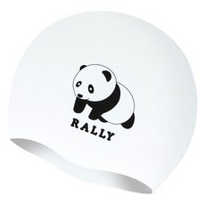 Rally 矽膠設計款泳帽 PRUC906, 1個, 黑色