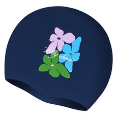 Rally Sports 矽膠設計款泳帽 PRUC904, 海軍藍, 1個