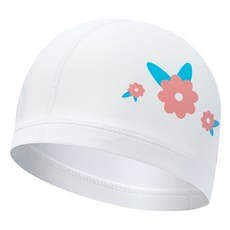 Rally 聚氨酯塗層設計款泳帽 PRUC915, 白色, 1個