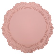 O'homage French35 矽膠單人餐墊, 350 x 350 mm, 1個, 1 麻粉色