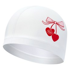 Rally 聚氨酯塗層設計款泳帽 PRUC913, 白色, 1個