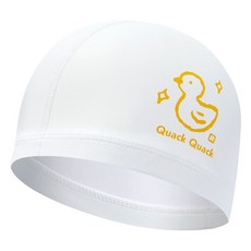 Rally PU塗層設計款泳帽 PRUC912, 白色, 1個