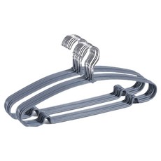 Back to Basics 防滑全方位鋼製衣架, 灰色, 10個