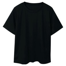 라라온 여성용 스판 골지 라운드 기본핏 반팔 티셔츠 TSP2365