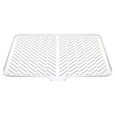 Simlia 廚房矽膠餐具瀝水墊 特大號, 米白色, 1層, 1個