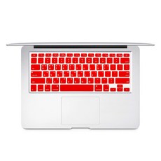 애니클리어 2025년 맥북 에어15 키보드 키스킨 A3241, 레드, 1개