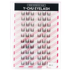 y-chu 大容量免膠束狀假睫毛 N-5-1, N5-1, 1個