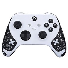 HOHOO XBOX訂製防滑黏貼手把貼 控制器 黑色, XBOX/S, 1個