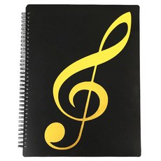 나홈 음표 악보파일 32 x 26 cm 30p, 블랙, 1개