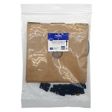 CableMate 隨心所欲製作 高強度束帶 + 固定扣 25入組 CM-S15, 黑色, 1套