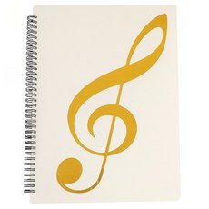 나홈 음표 악보파일 32 x 26 cm 30p, 화이트, 1개