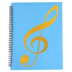 나홈 음표 악보파일 32 x 26 cm 30p, 블루, 1개