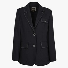 올리비아로렌 여성용 배색 스티치 싱글 자켓 VVCFU5M3191