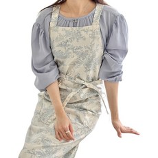 Hansday Modern Ette 生活防水圍裙, 1個, 藍色