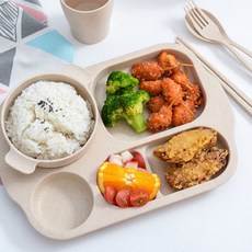 Sarasara餐盤+湯碗+杯子+餐具組, 1組, 淺褐色