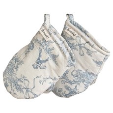 한스데이 뜨왈 주방 장갑, 블루, 2개