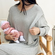 BLOOMMATERNITY 寬鬆版哺乳連身裙