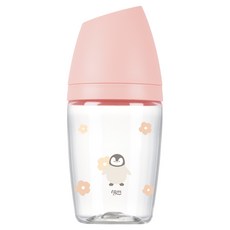티지엠 PA 쌀알 젖병, 코랄핑크, 1개, 240ml