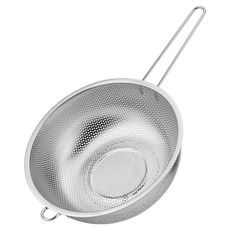 Balunfini 不鏽鋼手把濾網, 銀色, 1個