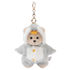 Teddy TaleS 鑰匙圈 企鵝 萊娜熊, 15cm, 奶茶色, 1個