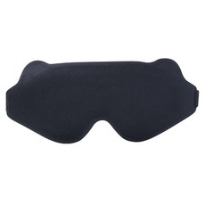 Livman 記憶棉人體工學遮光睡眠眼罩 黑色, 1個, 1入