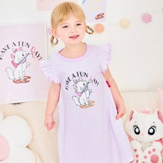 mollimelli friends 女童迪士尼瑪麗貓圖案連身睡衣