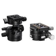 레오포토 볼헤드 블랙 + 기어헤드 패닝 클램프 세트, 1세트, LH-36R(볼헤드), GR-2(기어헤드)