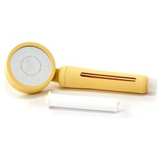 Modern House 彩色過濾蓮蓬頭+替換濾芯組, 1組, 奶油黃