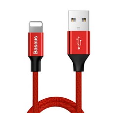 Baseus 倍思 藝紋系列 USB-iP iOS充電傳輸線, 紅色, 1條, 1.2m