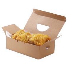 PR 牛皮摺疊炸雞盒 小, 1個, 100入