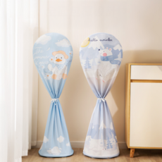 上手家居 風扇防塵套 2色組, 大白鴨 + 北極熊