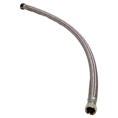 新多多小舖 六分管四分頭鋼絲軟管 304不鏽鋼 內徑1.9公分 管長度60公分, 2尺, 1條