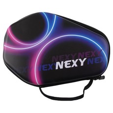 NEXY 霓虹硬殼六角乒乓球拍收納包, 1個, 混色