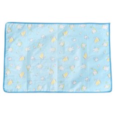 Modern House奶油色調夏季野餐輕薄防水布墊子, 藍色